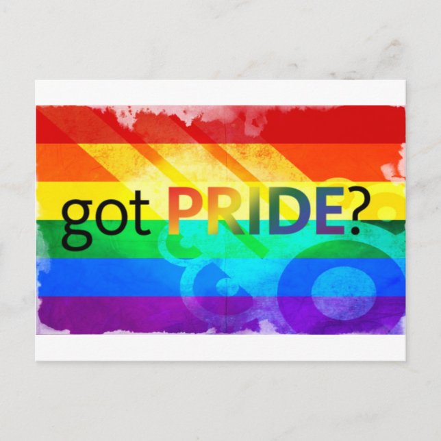 Carte Postale Pride LGBT Flag (Devant)
