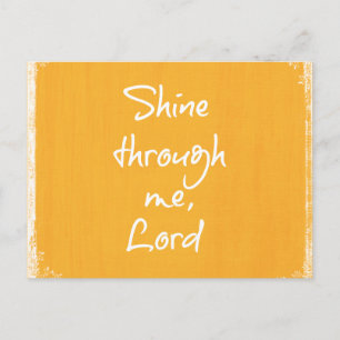 Carte Postale Prière d'affirmation de citation chrétienne inspir