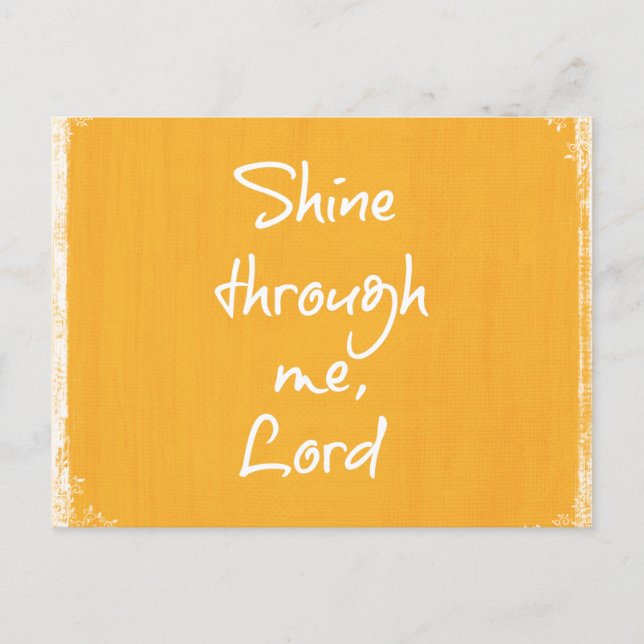 Carte Postale Prière d'affirmation de citation chrétienne inspir (Devant)