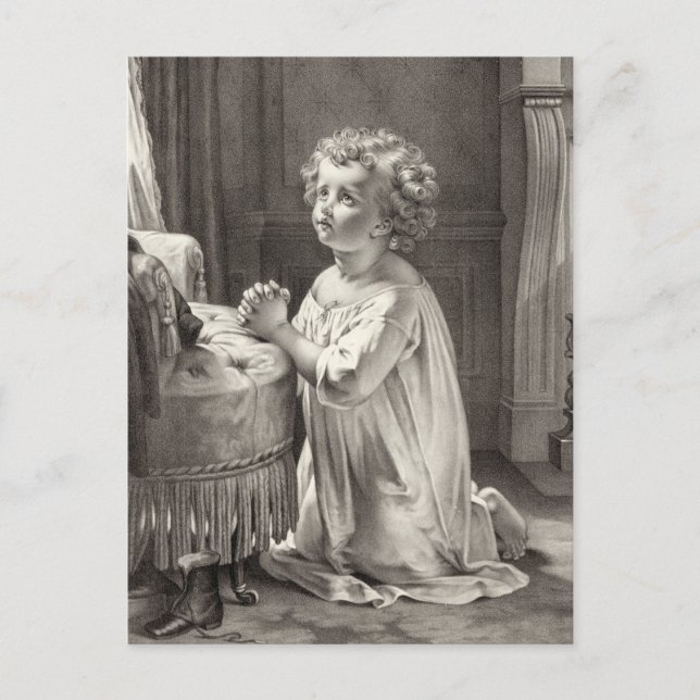 Carte postale "Prière de l'enfant" (Devant)