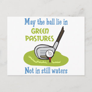 Carte Postale Prière des golfeurs