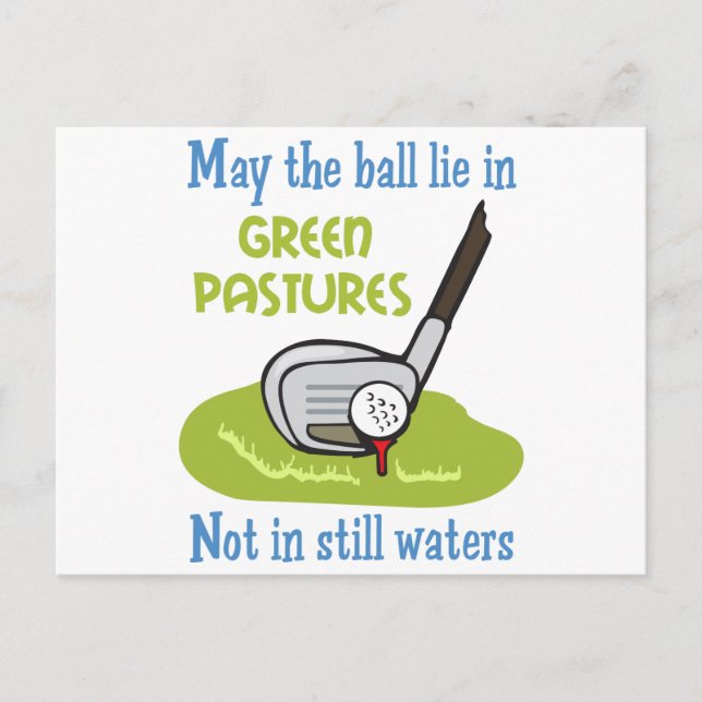 Carte Postale Prière des golfeurs (Devant)