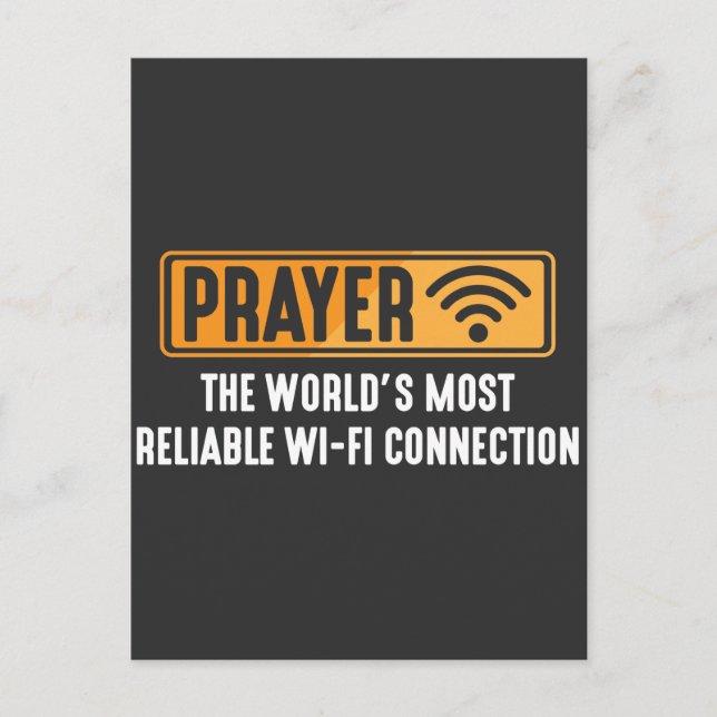 Carte Postale Prière Pasteur chrétien Jésus Faith Connexion (Devant)