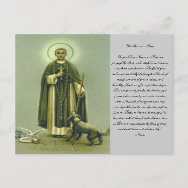 Carte Postale Prière Saint Martin (Devant)