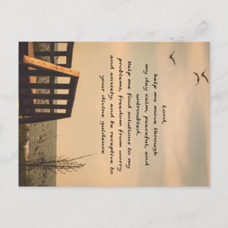 Carte Postale Prière Serenity Peace Guidance Sunny Seascape