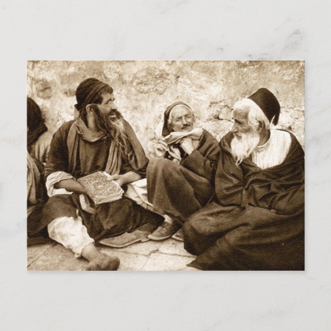 Carte Postale Prières juives à Jérusalem (Devant)