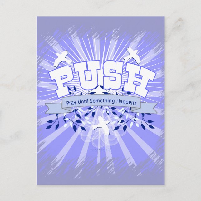 Carte Postale Priez Jusqu'à Ce Que Quelque Chose Se Produise (Devant)