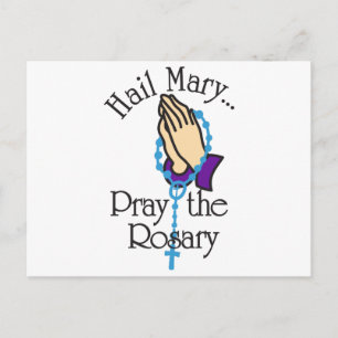 Carte Postale Priez Le Rosaire