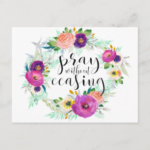 Carte Postale Priez Sans Cesser