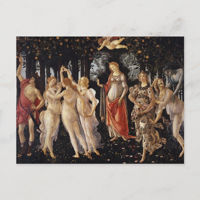Carte Postale Primavera, Allégorie du Printemps par Sandro Botti (Devant)