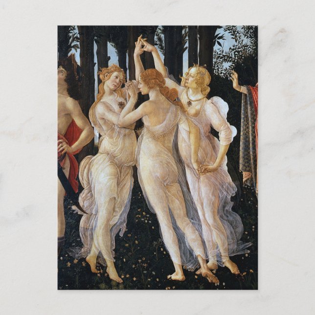 Carte Postale Primavera (détail), Sandro Botticelli, 1482 (Devant)