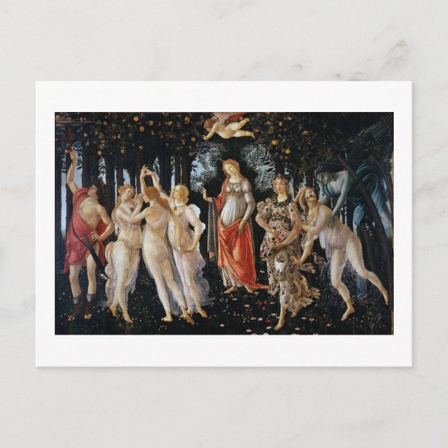 Carte Postale Primavera, Sandro Botticelli, 1482 (Devant)
