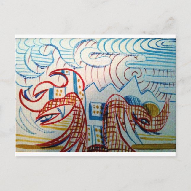 Carte Postale Primitif futur (Devant)