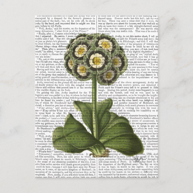 Carte Postale Primula Auraria Bleu (Devant)