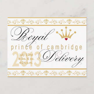 Carte postale Prince de Cambridge