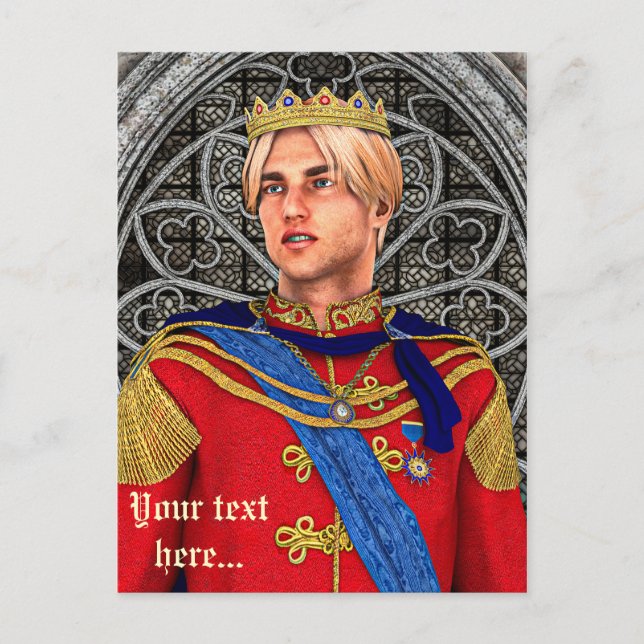 Carte Postale Prince de Conte de Fées (Devant)