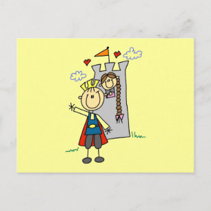 Carte Postale Prince et Fille en Tshirts et cadeaux tour