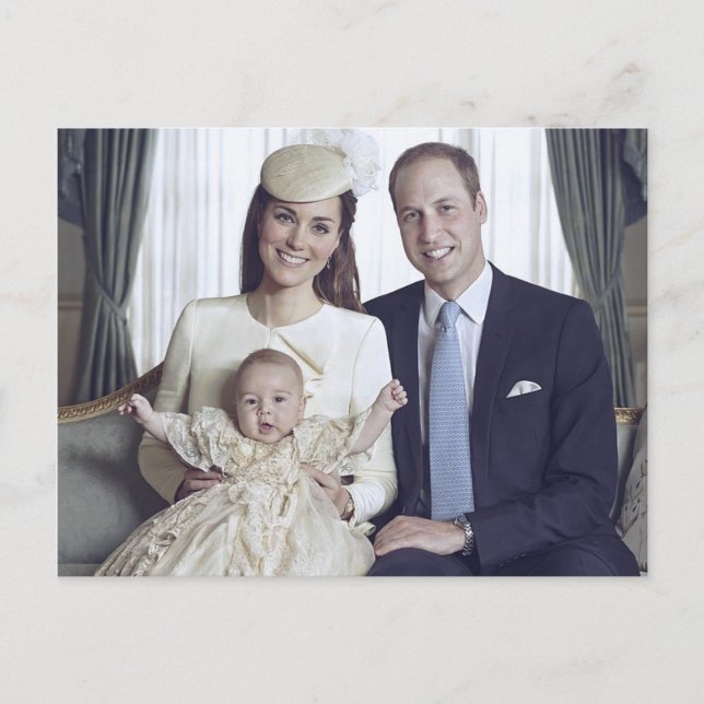 Carte Postale Prince George baptême Oct 2013 stylisé (Devant)