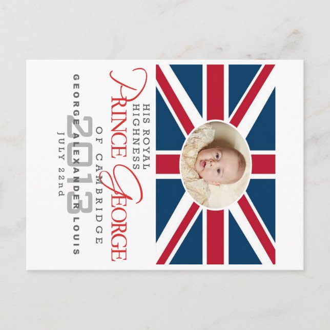Carte Postale Prince George - William & Kate (Devant)