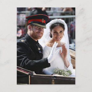 Carte Postale Prince Harry et Meghan Markle Mariage royal