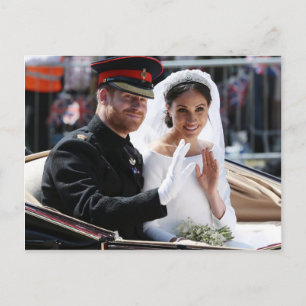 Carte Postale Prince Harry et Meghan Markle Mariage royal