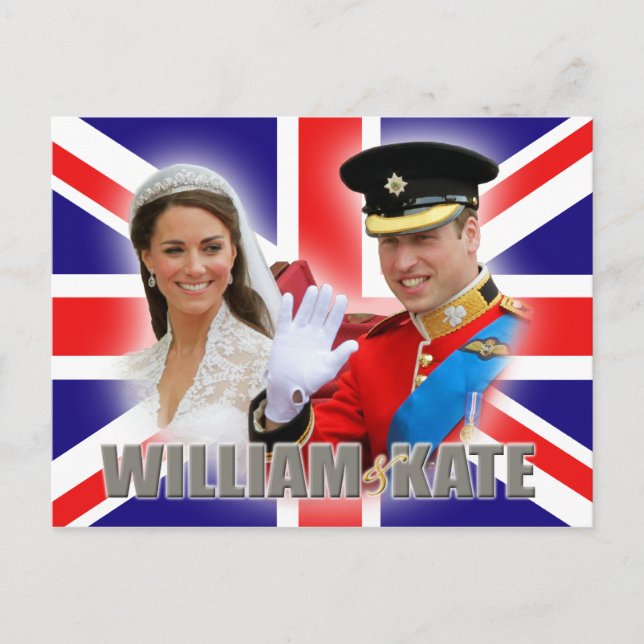 Carte postale Prince William & Catherine (Devant)