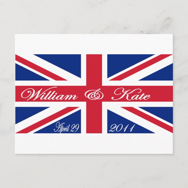 Carte Postale Prince William et Kate (Devant)