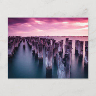 Carte Postale Princes Pier Melbourne Australie Purple Sunset