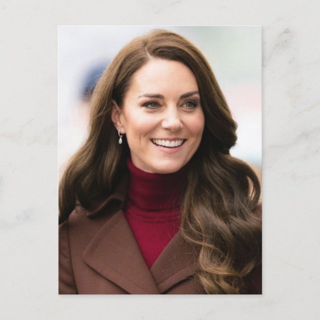 Carte Postale Princess Kate brun stylisé (Devant)