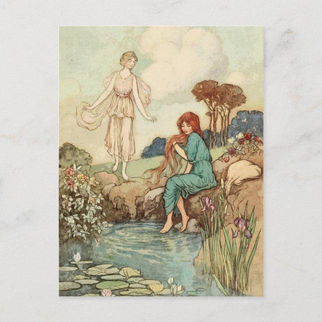 Carte Postale Princess Washington Hair in Vintage Fairy Tale (Devant)