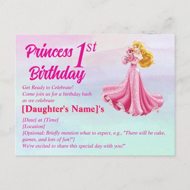 Carte Postale Princesse (Devant)