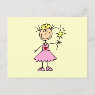 Carte Postale Princesse à la baguette