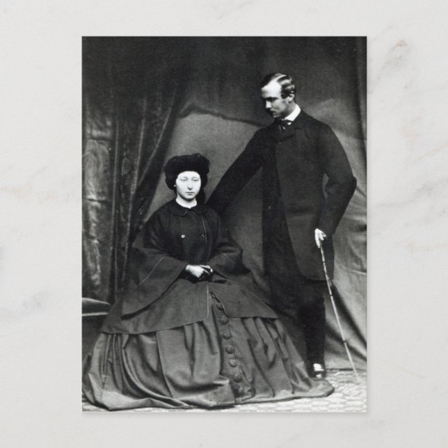 Carte Postale Princesse Alice et Prince Ludwig de Hesse, 1860 (Devant)
