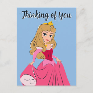 Carte Postale Princesse Aurore Jolie en Rose