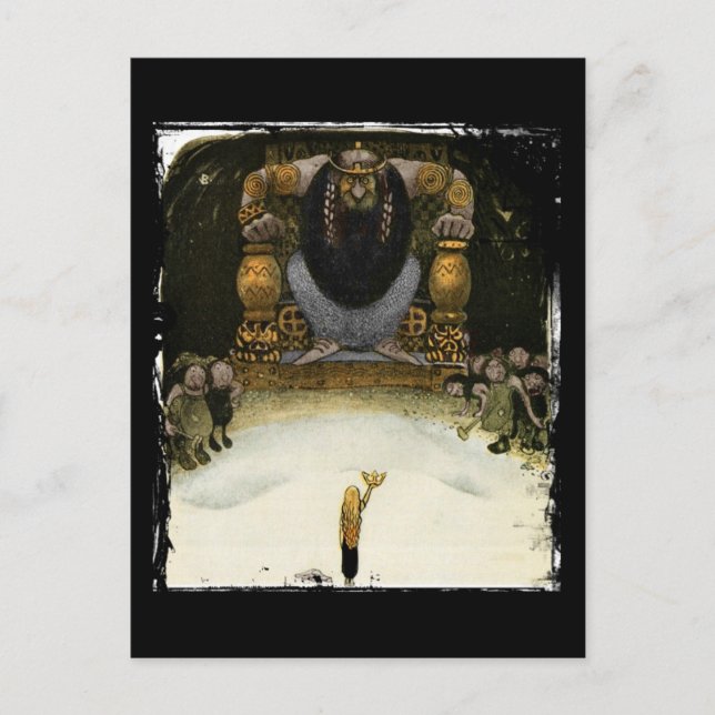 Carte Postale Princesse avec le Troll King (Devant)