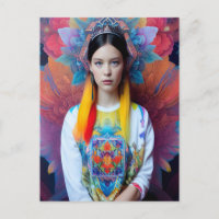 Princesse avec pull blanc