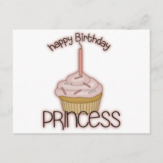 Carte Postale Princesse de joyeux anniversaire
