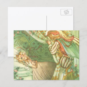 Carte Postale Princesse de la Belle au Bois Dormant, Conte de Fé