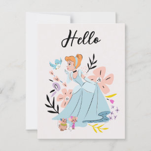 Carte Postale Princesse Disney   Cendrillon & Animaux