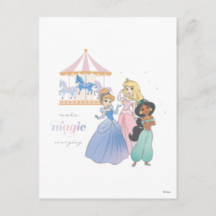 Carte Postale Princesse Disney   Faire la magie