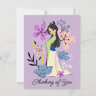 Carte Postale Princesse Disney   Mulan dans le jardin