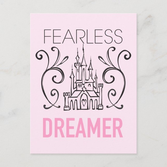 Carte Postale Princesse Disney | Rêveur sans peur (Devant)