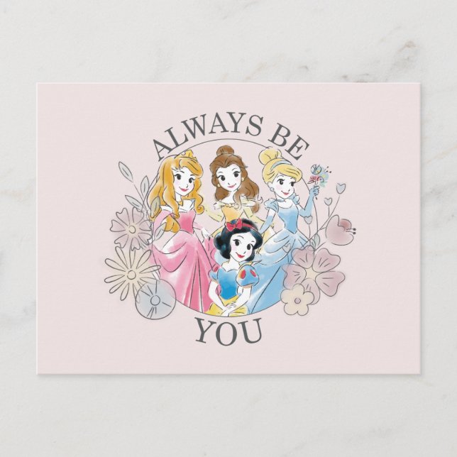 Carte Postale Princesse Disney | Soyez toujours vous (Devant)