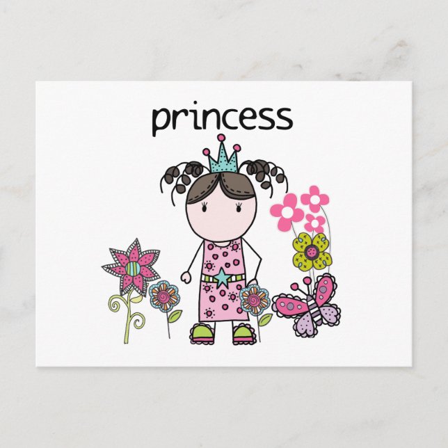 Carte Postale Princesse du Jardin de fleurs (Devant)