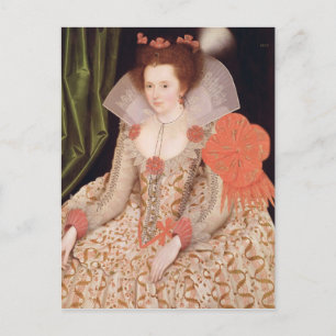 Carte Postale Princesse Elizabeth, fille de James I, 1612