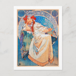 Carte Postale Princesse Hyacinth, Mucha