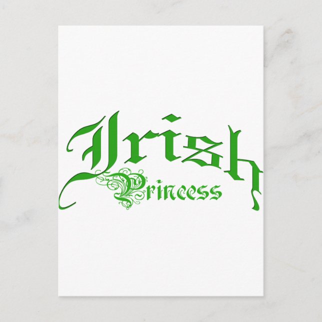 Carte Postale Princesse Irlandaise (Devant)
