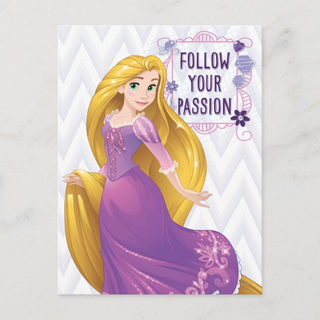 Carte Postale Princesse Rapunzel (Devant)