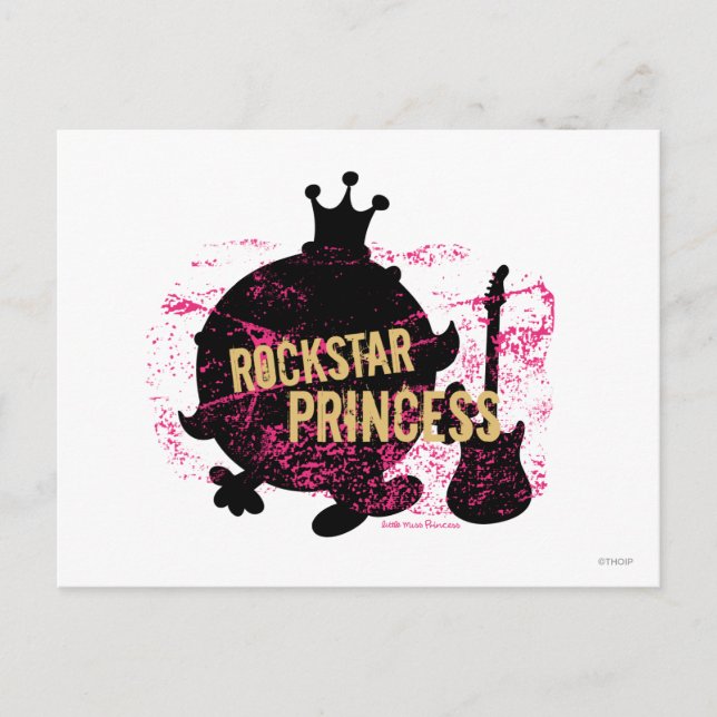 Carte Postale Princesse Rockstar (Devant)