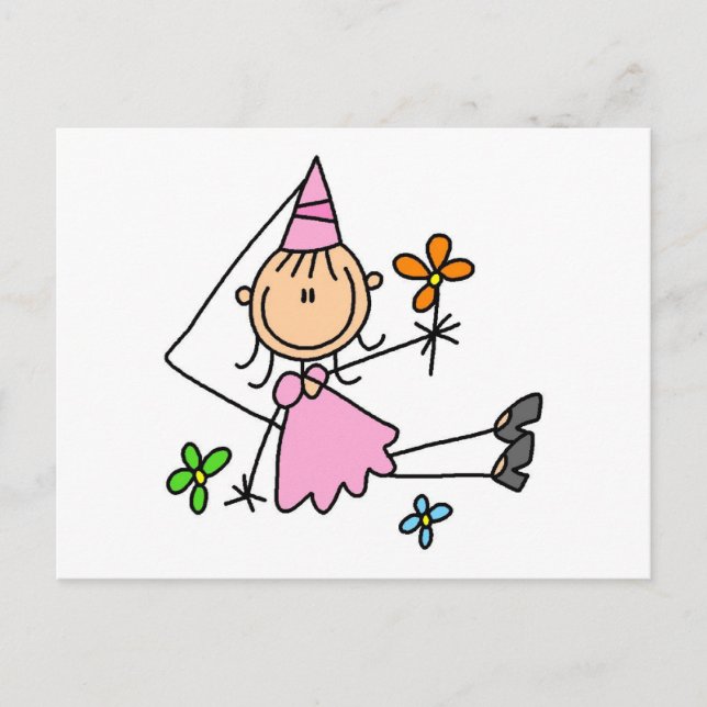 Carte Postale Princesse royale rose (Devant)